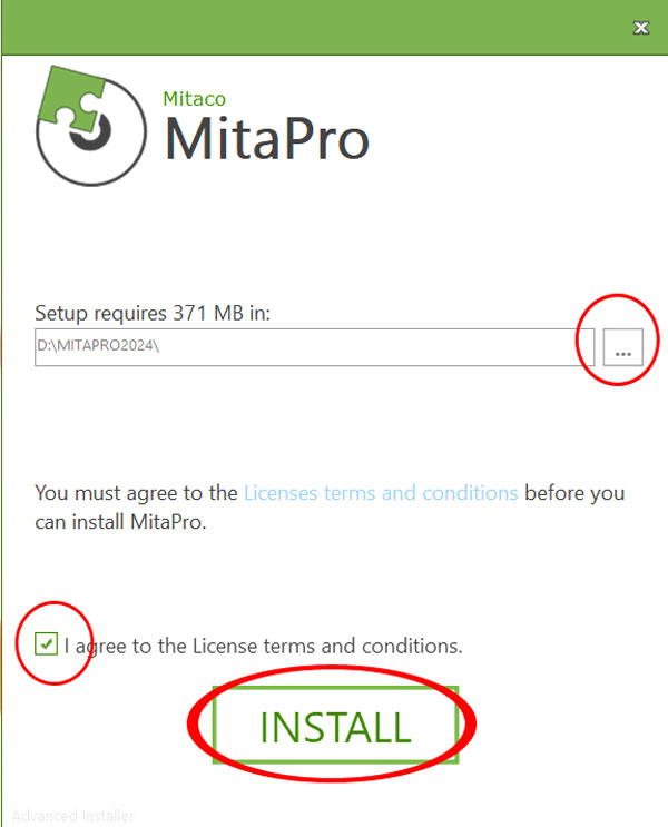 Chọn Thư mục cài đặt Mitapro New 2024