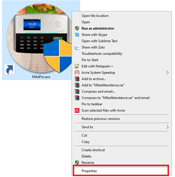 Thiết lập  cho phần mềm mitapro new