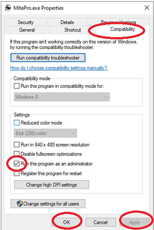 Chọn thiết lập cho phần mềm mitapro 2024