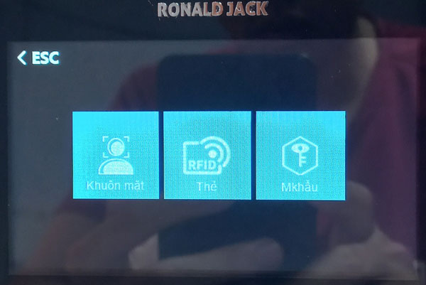 Chọn loại hình đăng ký trên máy ronald jack ai11 Chọn loại hình đăng ký trên máy ronald jack ai11