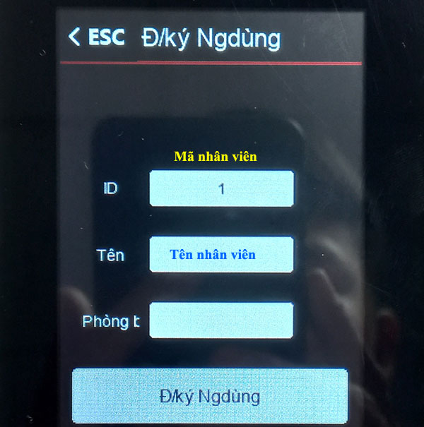 ID/mã chấm công ronlad jack ai16 ID/mã chấm công ronlad jack ai16