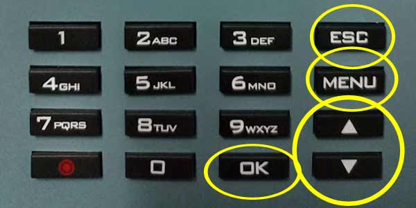 Bàn phím máy chấm công van tay Ronald Jack 9300pro