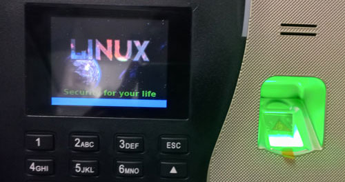 Hệ điều hành linux máy chấm công TX300