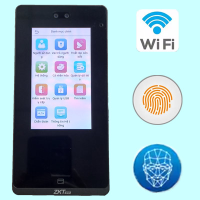 Máy chấm công nhận diện khuôn mặt Zkteco SenseFace 4A