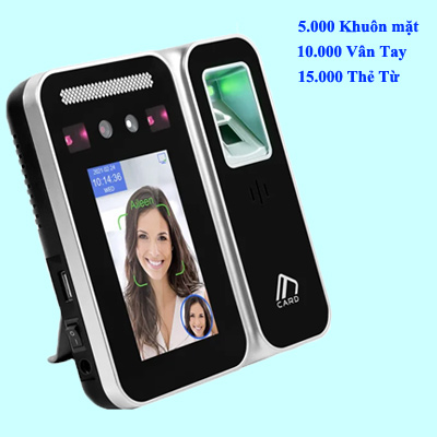 Máy Chấm Công Vân Tay Khuôn Mặt Ronald Jack AI24