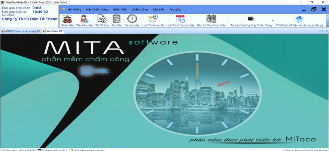 Phần mềm chấm công Mitapro New