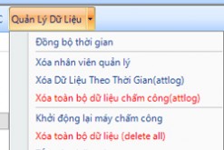 Hướng dẫn mở khóa máy chấm công (xóa nhân viên quản lý), xóa dữ liệu chấm công