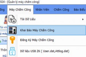 khai báo máy chấm công trên phần mềm Mitapro new